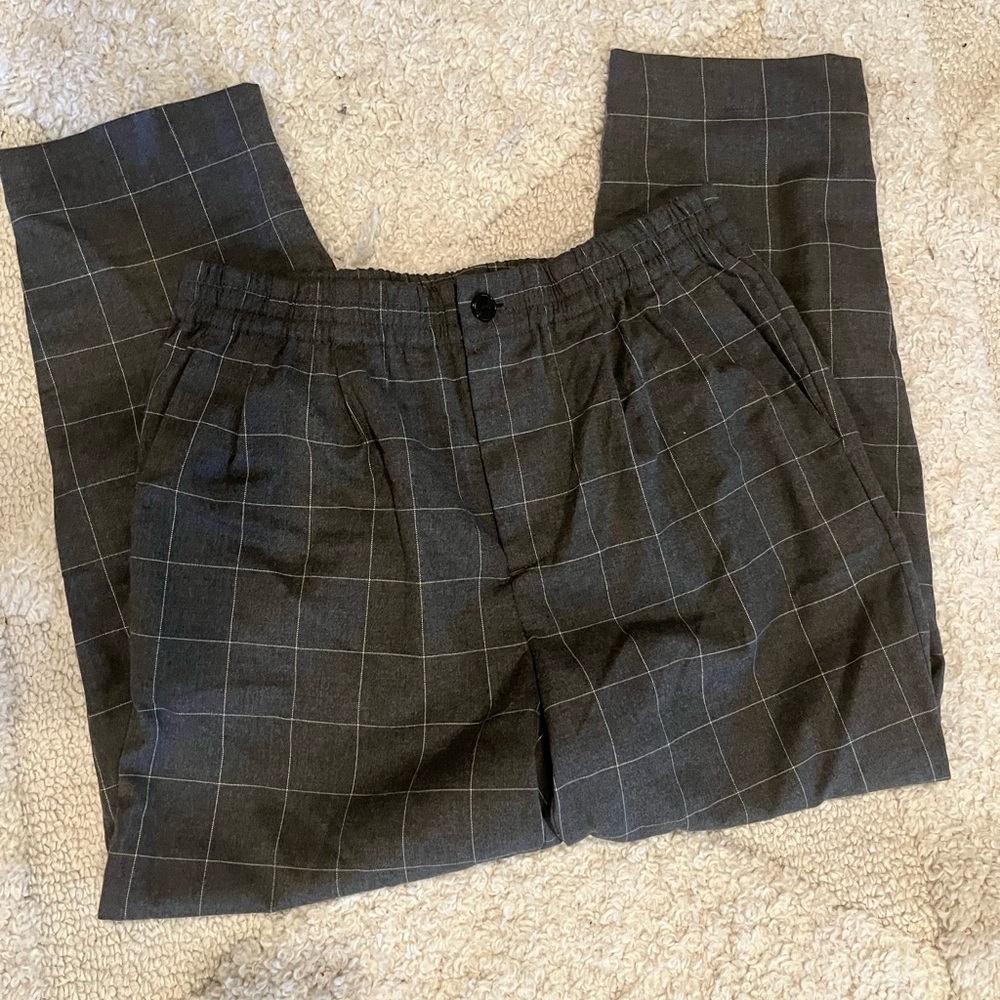 Madewell Plaid Flannel Track Pants